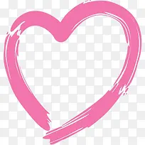 粉色爱心插画-空若网 粉色爱心插画-空若网