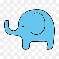 手绘卡通大象-空若网 手绘卡通大象-空若网