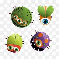 手绘设计卡通昆虫-空若网 手绘设计卡通昆虫-空若网