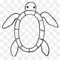 手绘线条乌龟-空若网 手绘线条乌龟-空若网
