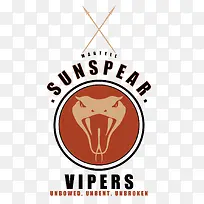 矢量红色蛇头标志-空若网 矢量红色蛇头标志-空若网