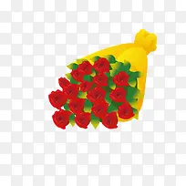 手绘玫瑰花花束-空若网 手绘玫瑰花花束-空若网