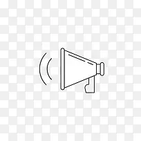 卡通线条电影喇叭元素-空若网 卡通线条电影喇叭元素-空若网