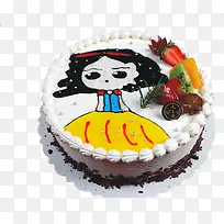 可爱的小公主奶油蛋糕-空若网 可爱的小公主奶油蛋糕-空若网