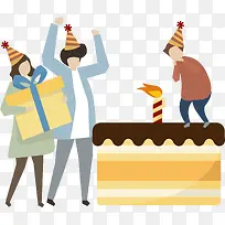 庆祝生日派对蛋糕-空若网 庆祝生日派对蛋糕-空若网