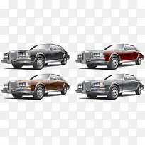 卡通手绘老式豪华汽车-空若网 卡通手绘老式豪华汽车-空若网