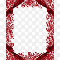 红色蝴蝶结印花边框-空若网 红色蝴蝶结印花边框-空若网