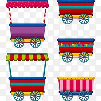 矢量手绘卡通小推车-空若网 矢量手绘卡通小推车-空若网