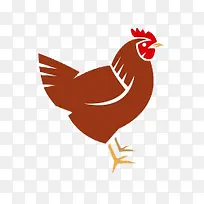 卡通手绘卡通公鸡插画-空若网 卡通手绘卡通公鸡插画-空若网