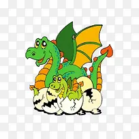 卡通手绘矢量龙-空若网 卡通手绘矢量龙-空若网