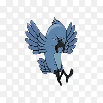 卡通手绘飞跃的鹦鹉-空若网 卡通手绘飞跃的鹦鹉-空若网