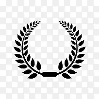 黑色叶子对称图标-空若网 黑色叶子对称图标-空若网