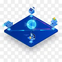 矢量金融科技比特币插画-空若网 矢量金融科技比特币插画-空若网