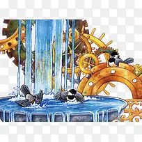 矢量机械水池-空若网 矢量机械水池-空若网