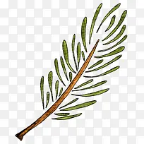 绿色的树枝卡通图案-空若网 绿色的树枝卡通图案-空若网