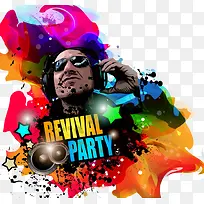 时尚音乐插画-空若网 时尚音乐插画-空若网