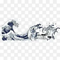 卡通手绘波浪-空若网 卡通手绘波浪-空若网