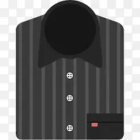 卡通黑色条纹上衣免抠png-空若网 卡通黑色条纹上衣免抠png-空若网