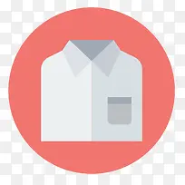 男士洁白白衬衫矢量图标免抠图-空若网 男士洁白白衬衫矢量图标免抠图-空若网