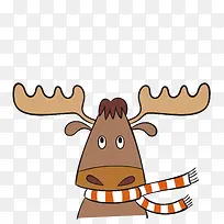 卡通小清新动物装饰海报设计小鹿-空若网 卡通小清新动物装饰海报设计小鹿-空若网