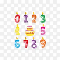 10款生日蛋糕数字蜡烛-空若网 10款生日蛋糕数字蜡烛-空若网