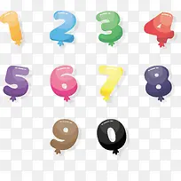 彩色数字气球花纹-空若网 彩色数字气球花纹-空若网