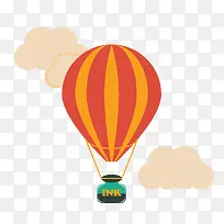 矢量墨水热气球素材-空若网 矢量墨水热气球素材-空若网