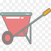 矢量红色购物车素材-空若网 矢量红色购物车素材-空若网