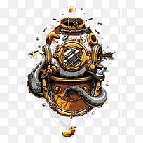 矢量潜水艇-空若网 矢量潜水艇-空若网