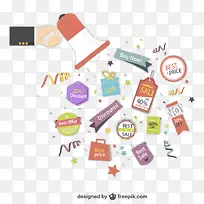 促销标签插画矢量素材下载,-空若网 促销标签插画矢量素材下载,-空若网