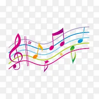多彩音乐旋律设计元素-空若网 多彩音乐旋律设计元素-空若网