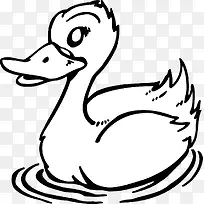 手绘卡通鹅png图-空若网 手绘卡通鹅png图-空若网
