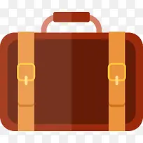 酒店行李箱扁平化矢量图-空若网 酒店行李箱扁平化矢量图-空若网