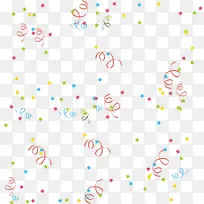 多彩星星彩带漂浮素材-空若网 多彩星星彩带漂浮素材-空若网