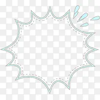 蓝色爆炸签边框-空若网 蓝色爆炸签边框-空若网