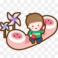 儿童插画元素-空若网 儿童插画元素-空若网