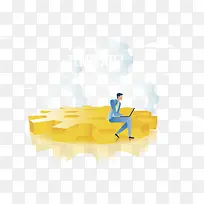 扁平化商务创意矢量素材-空若网 扁平化商务创意矢量素材-空若网