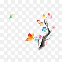 彩色梅花-空若网 彩色梅花-空若网