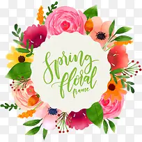 春季促销矢量鲜花边框素材-空若网 春季促销矢量鲜花边框素材-空若网