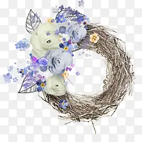 花卉边框矢量素材国画花卉边框素-空若网 花卉边框矢量素材国画花卉边框素-空若网