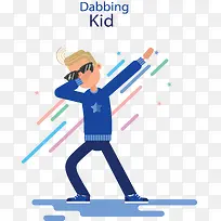 蓝色上衣街舞男孩-空若网 蓝色上衣街舞男孩-空若网