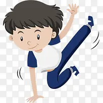 跳街舞的可爱男孩-空若网 跳街舞的可爱男孩-空若网