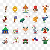 游乐园卡通元素-空若网 游乐园卡通元素-空若网