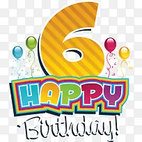 生日快乐数字矢量素材-空若网 生日快乐数字矢量素材-空若网