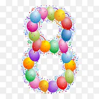 数字8素材-空若网 数字8素材-空若网