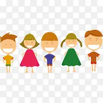 憨笑的卡通儿童-空若网 憨笑的卡通儿童-空若网