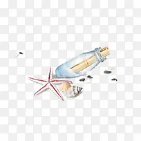 白色爱情飘落瓶情人节元素-空若网 白色爱情飘落瓶情人节元素-空若网