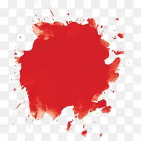 红色水彩泼墨效果-空若网 红色水彩泼墨效果-空若网