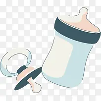 手绘可爱婴儿奶瓶奶嘴海报素材-空若网 手绘可爱婴儿奶瓶奶嘴海报素材-空若网
