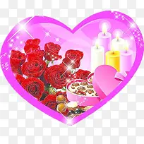 浪漫心形玫瑰-空若网 浪漫心形玫瑰-空若网